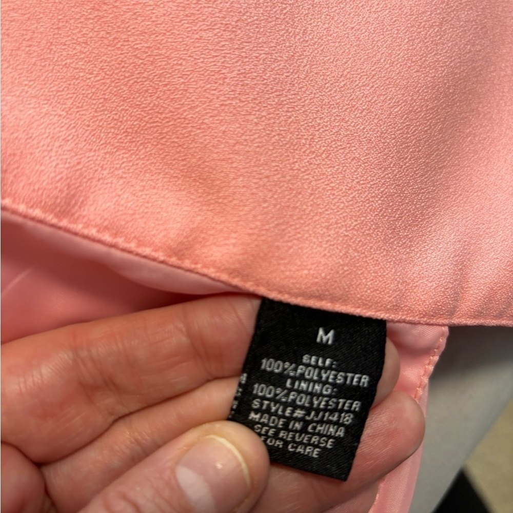 Jealous Tomato Pink Blazer with Modern V-Neckline - Picture 3 of 8